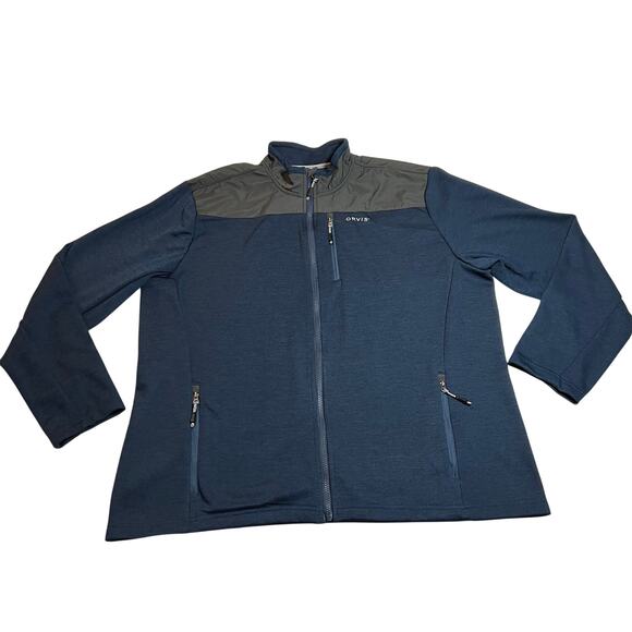 Orvis Men's Bonded Mesh Full Zip Jacket Size X-Large Winter Casual Lightweight - Picture 1 of 8